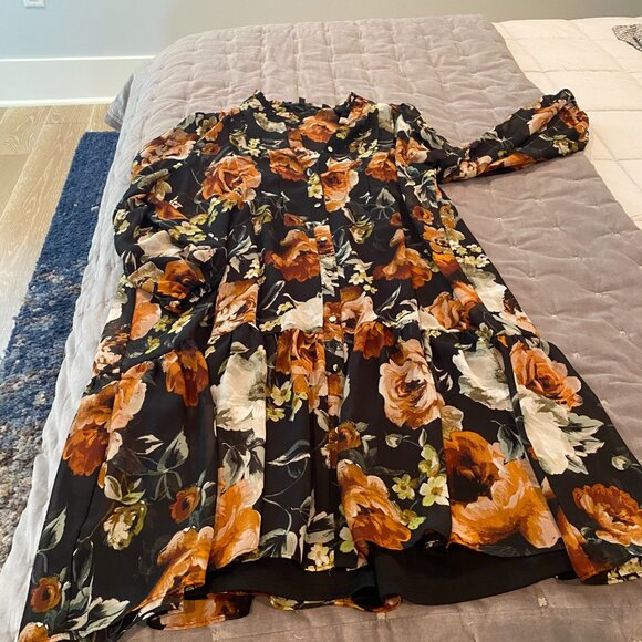 Julia Jordan patterned dress size 14 - Picture 3 of 5